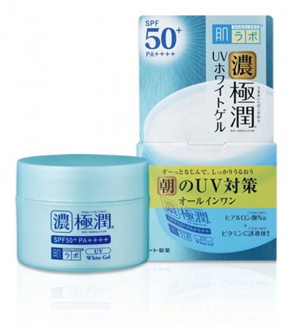 HADALABO Gokujyun Универсальный гель UV White Gel SPF 50+ 90 г.jpg HADALABO Gokujyun Универсальный гель UV White Gel SPF 50+ 90 г.jpg